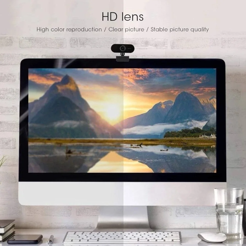 1080P Full HD Webcam designed for computers and laptops.